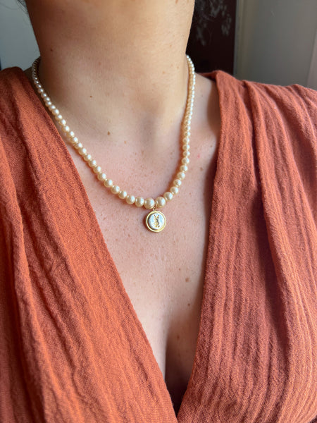 Pearl Necklace Daisy Small